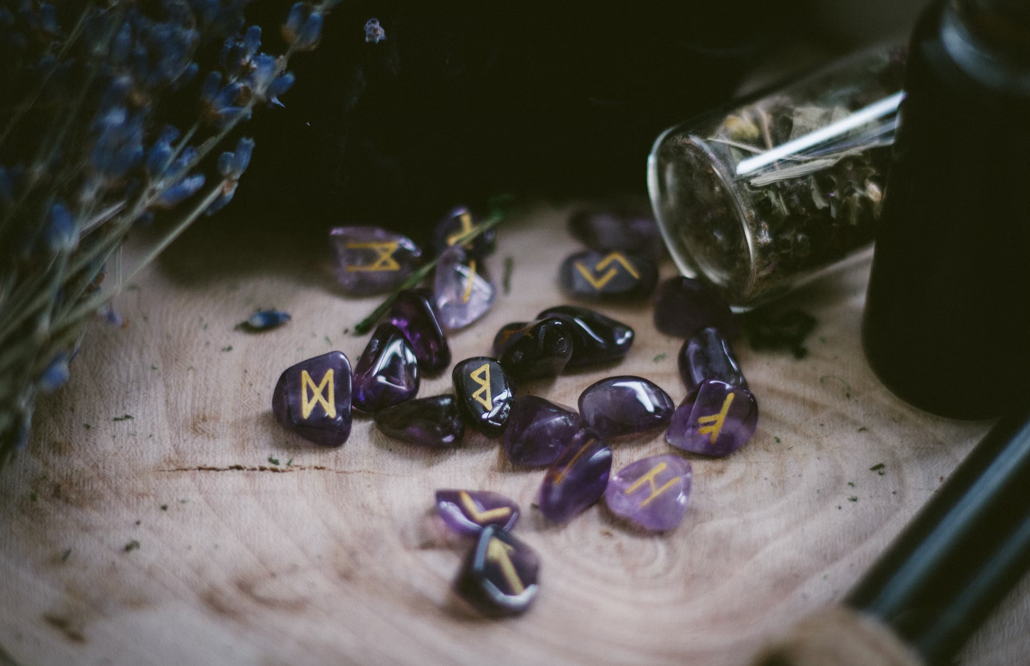 Amethyst Crystal Runes